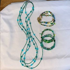 Necklace and bracelet